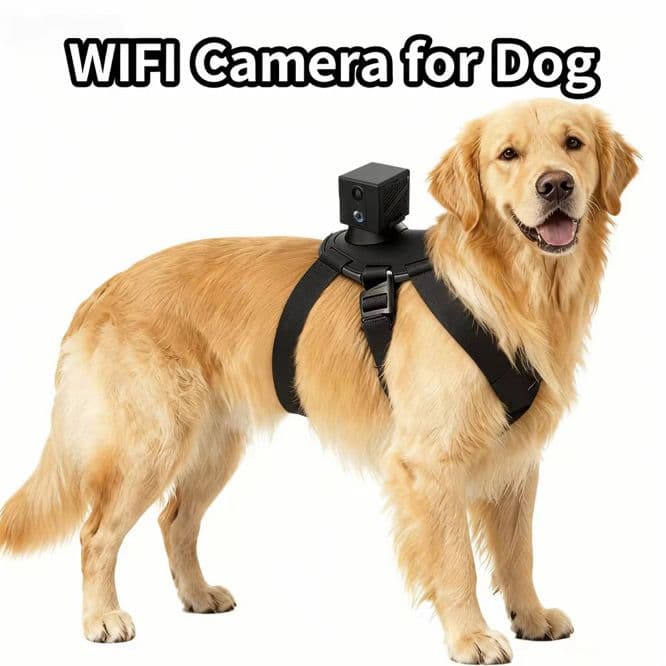 PetView camera harness on dog
